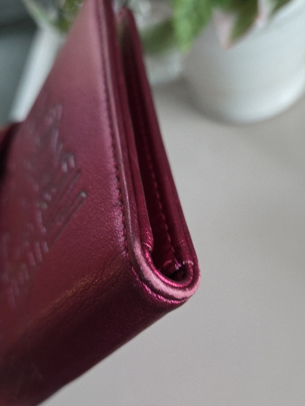 COACH  Metallic Fuchsia POPPY Leather Passport Wallet - Picture 12 of 15